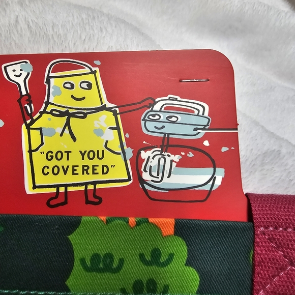 Blue Q Vegetable Greens Vegetarian Vegan Funny Themed Apron - Picture 4 of 11